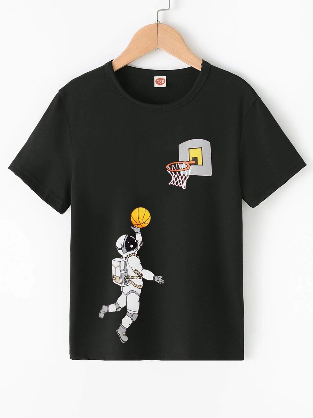 

StyleCast Boys Black Graphic Printed Short Sleeves T-shirt