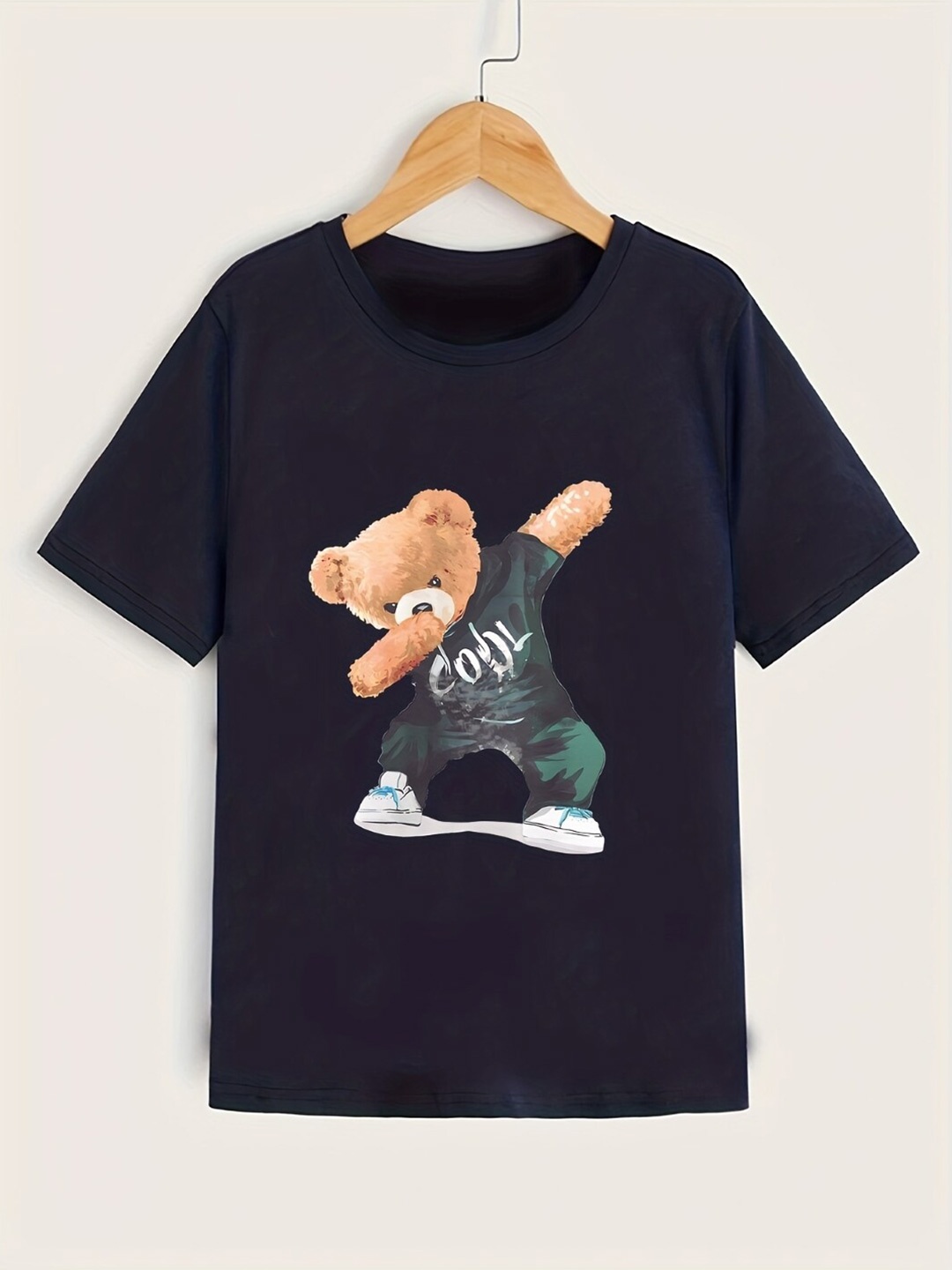 

StyleCast Boys Navy Blue Graphic Printed Round Neck Regular T-shirt