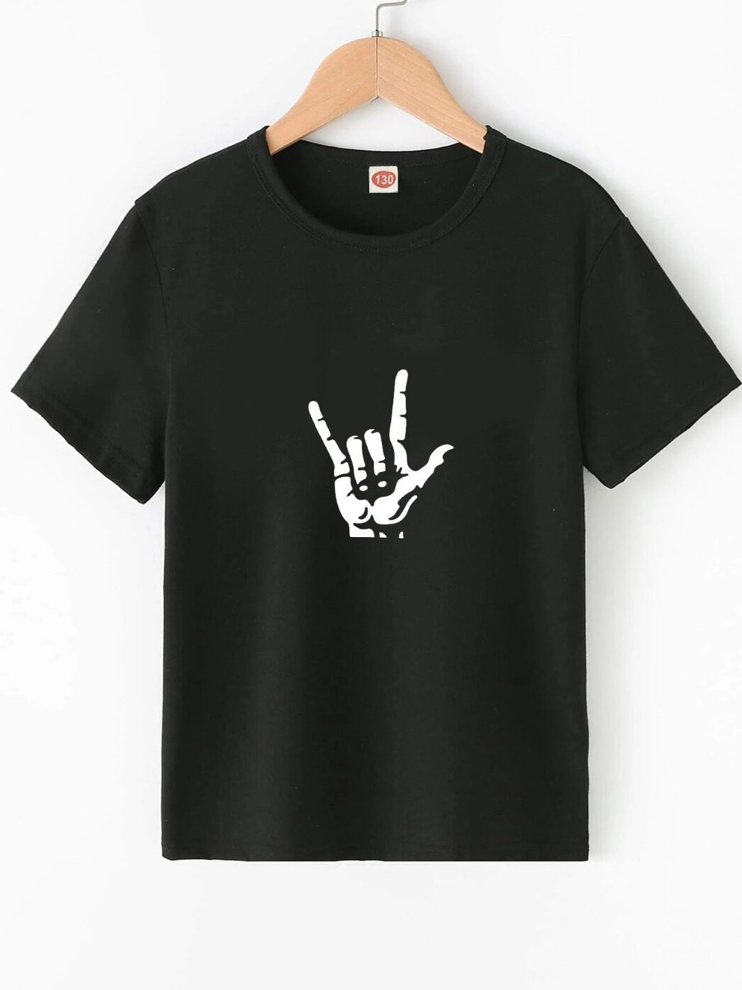 

StyleCast Boys Black Graphic Printed Short Sleeves T-shirt