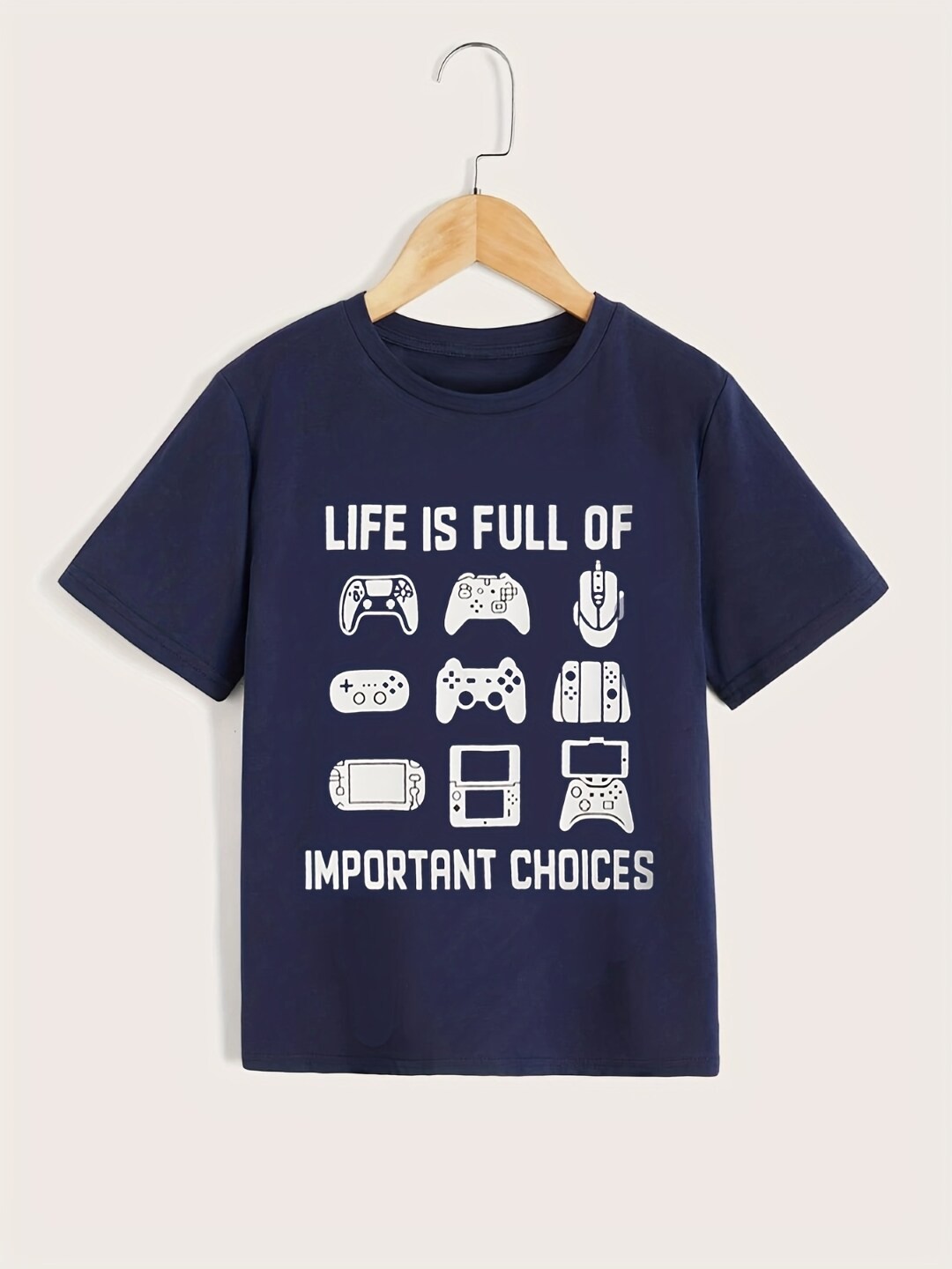 

StyleCast Boys Navy Blue Graphic Printed Regular T-shirt