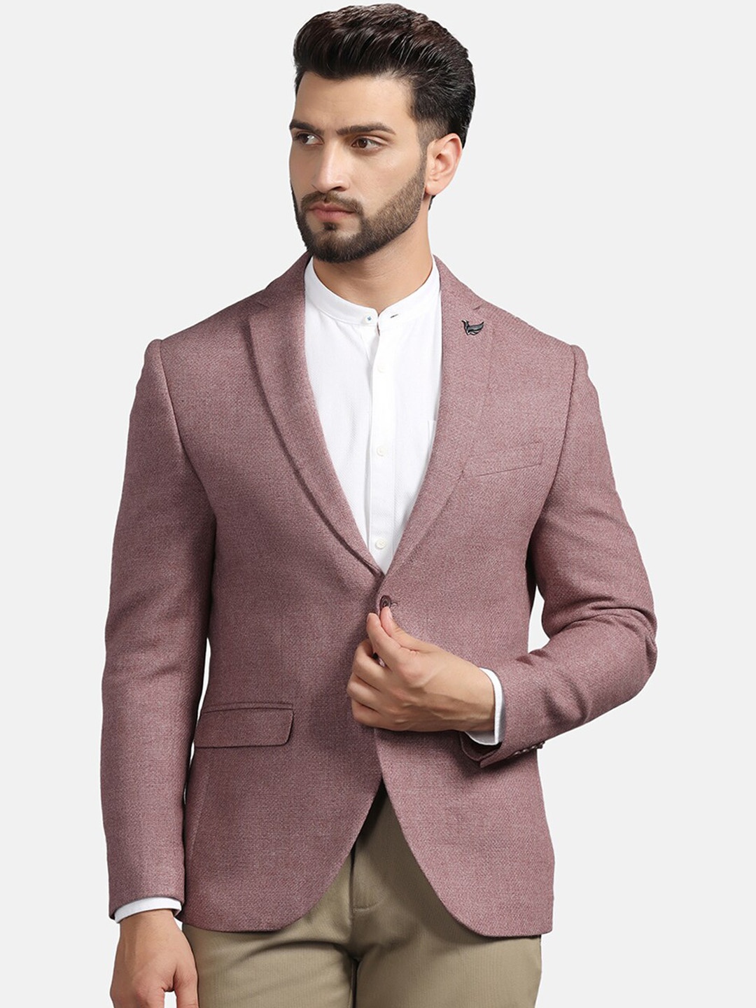 

Blackberrys Slim-Fit Single-Breasted Blazer, Pink