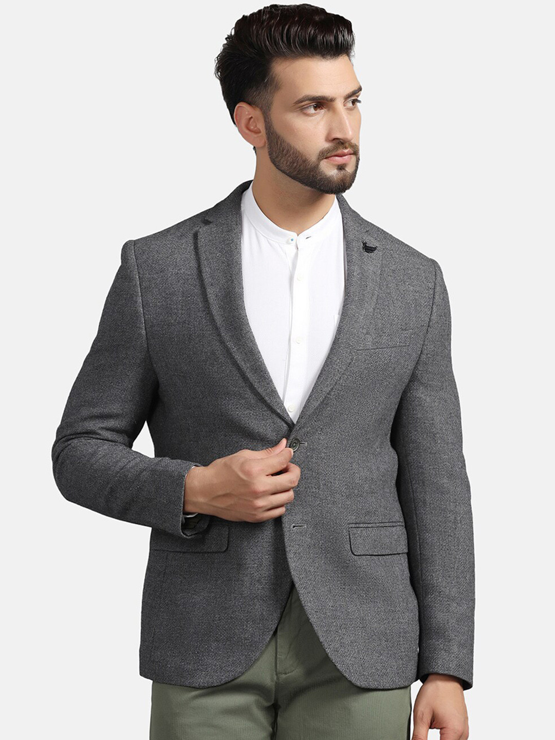 

Blackberrys Slim-Fit Single Breasted Blazer, Charcoal