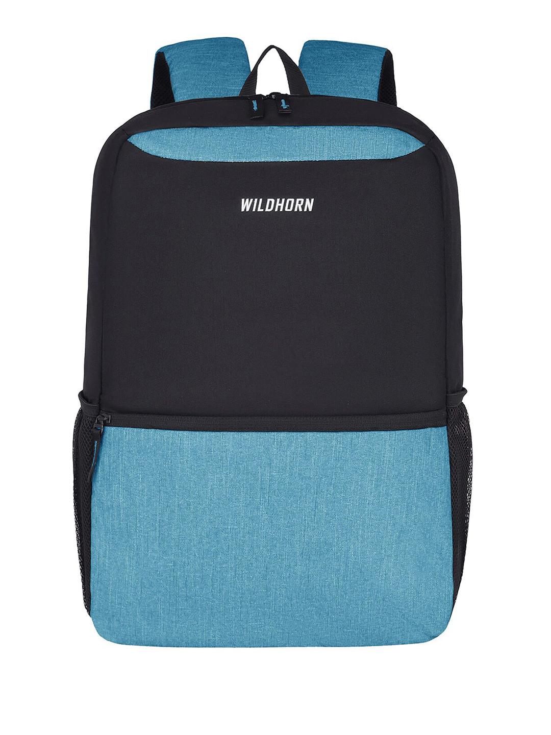 

WildHorn Unisex Colourblocked Backpack With Compression Straps - Up To 15 Inches, Black