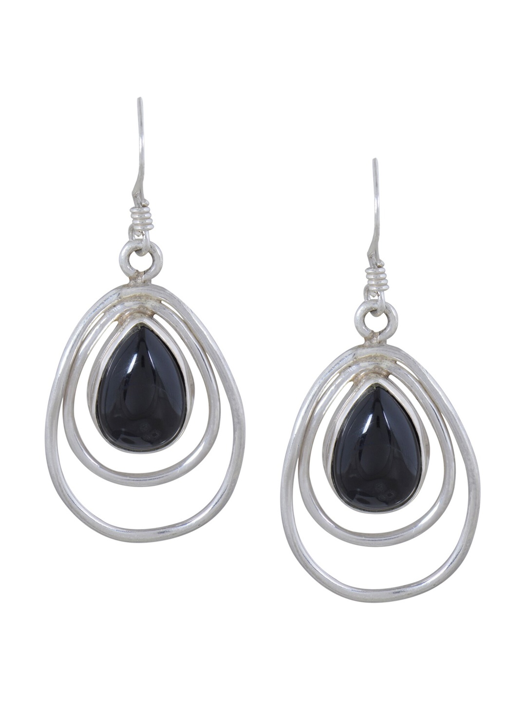 

Silverwala 925 Silver Contemporary Drop Earrings