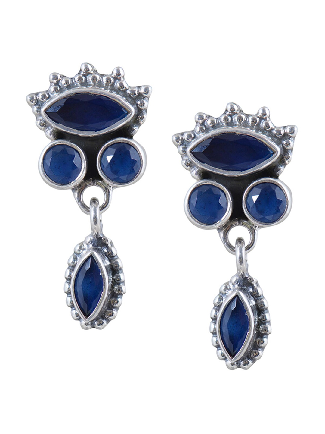 

Silverwala 925 Silver Contemporary Drop Earrings