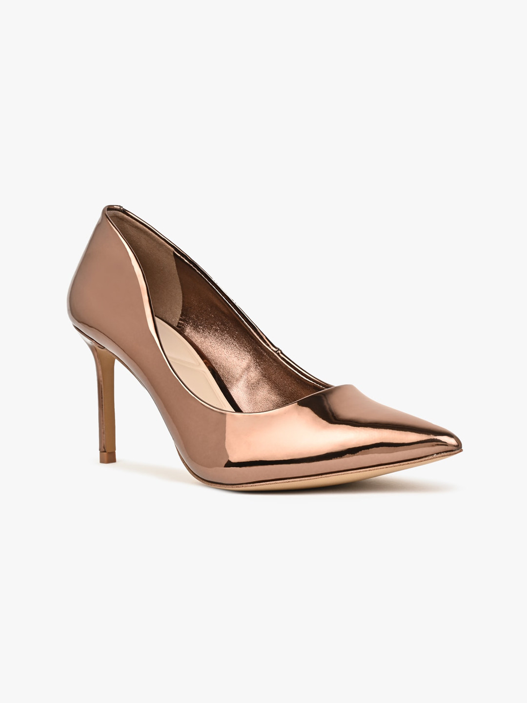 

ALDO Pointed Toe Closed Back Slim Party Pumps, Bronze