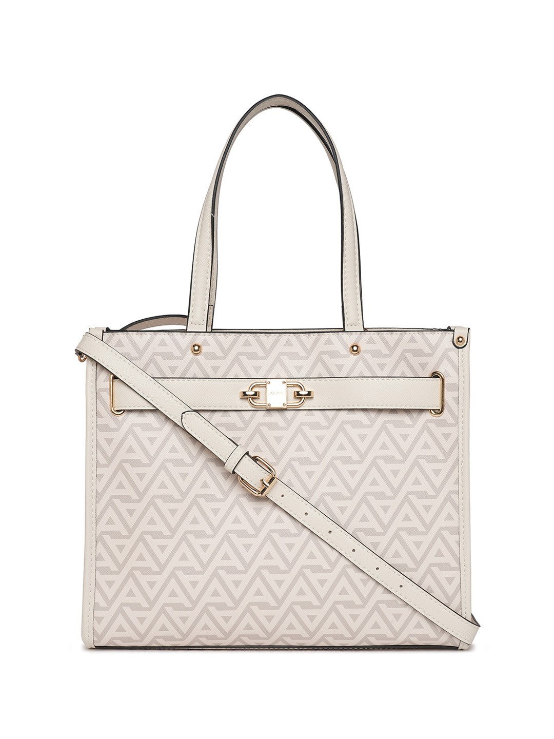 

ALDO Abstract Printed Structured Handheld Bag, Grey