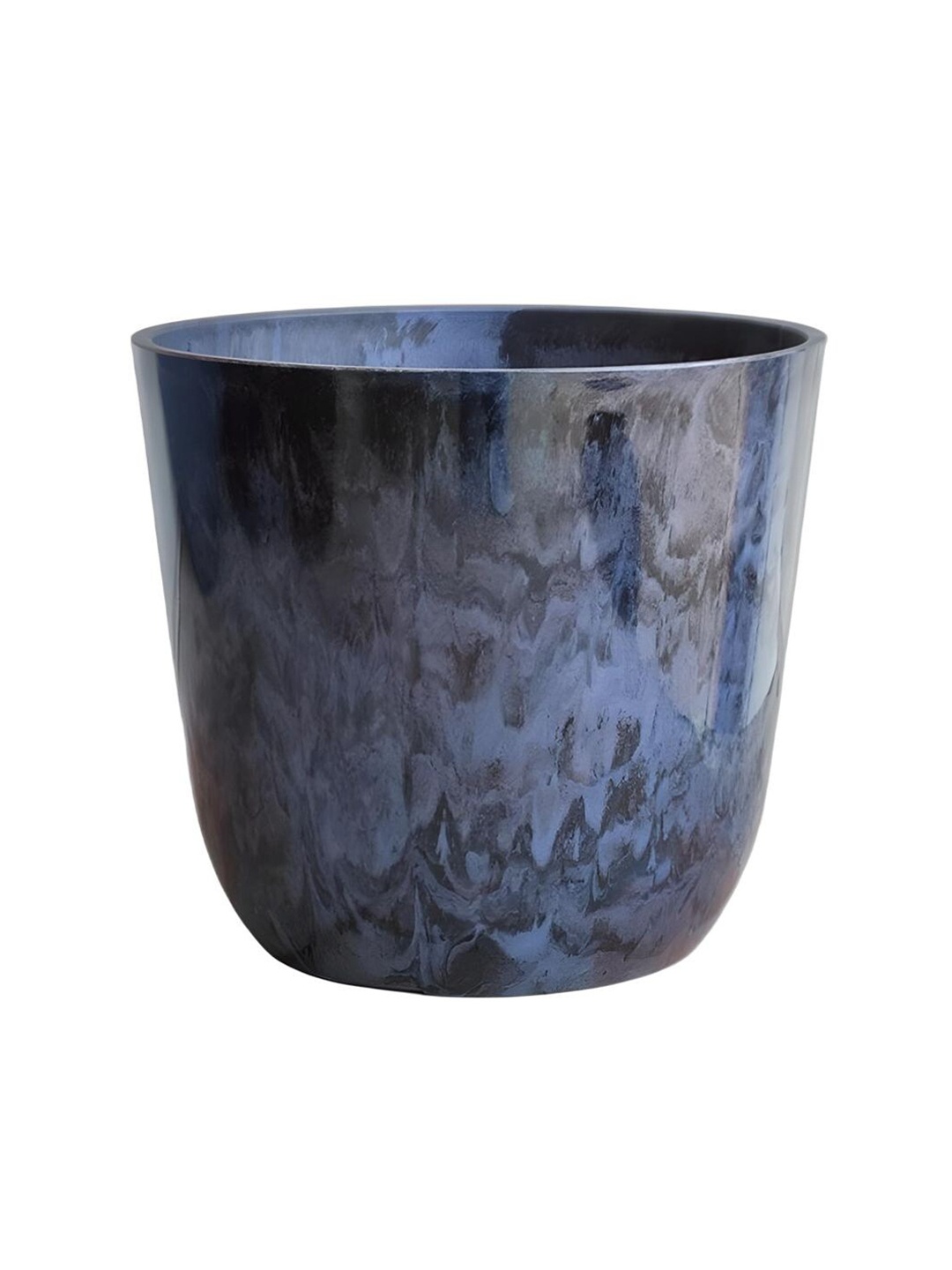 

The Art House Blue & Grey Abstract Printed Ceramic Planter