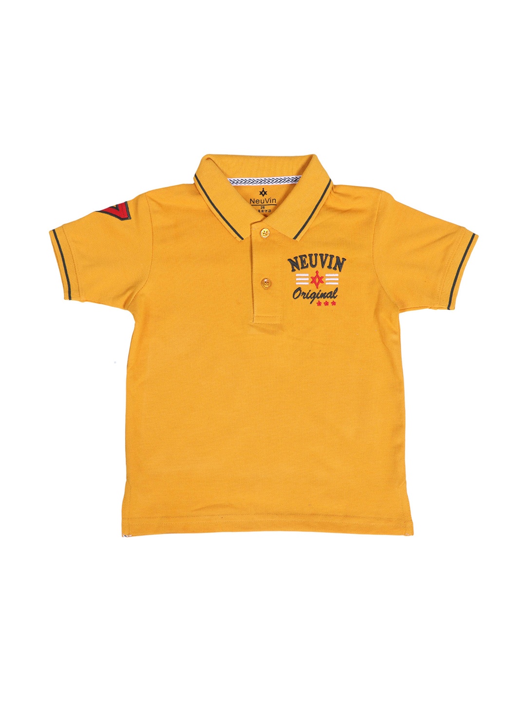 

BAESD Boys Polo Collar Casual Cotton T-shirt, Mustard