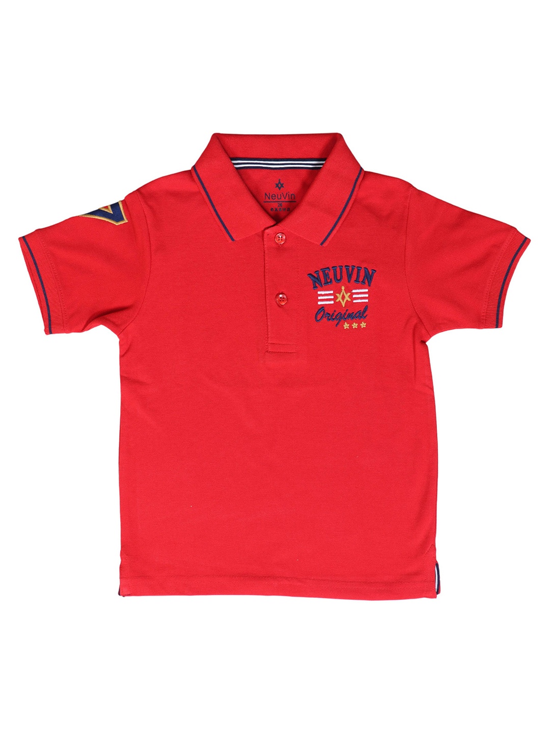 

BAESD Boys Polo Collar Casual Cotton T-shirt, Red