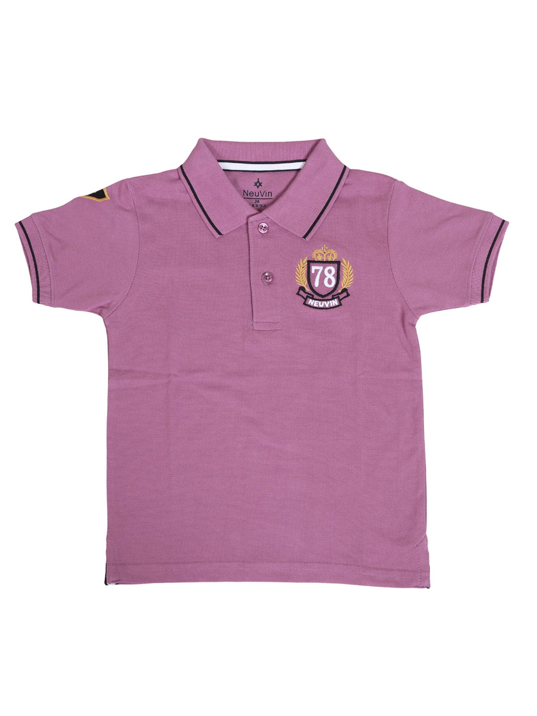 

BAESD Boys Polo Collar Casual Cotton T-shirt, Mauve