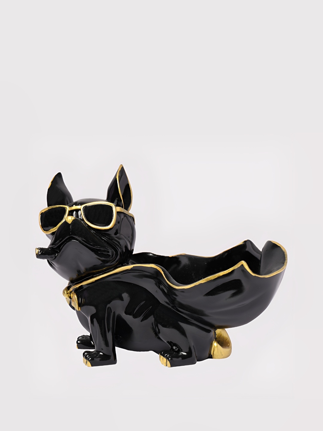 

Vikarafty Black & Gold Toned Figurine Showpiece