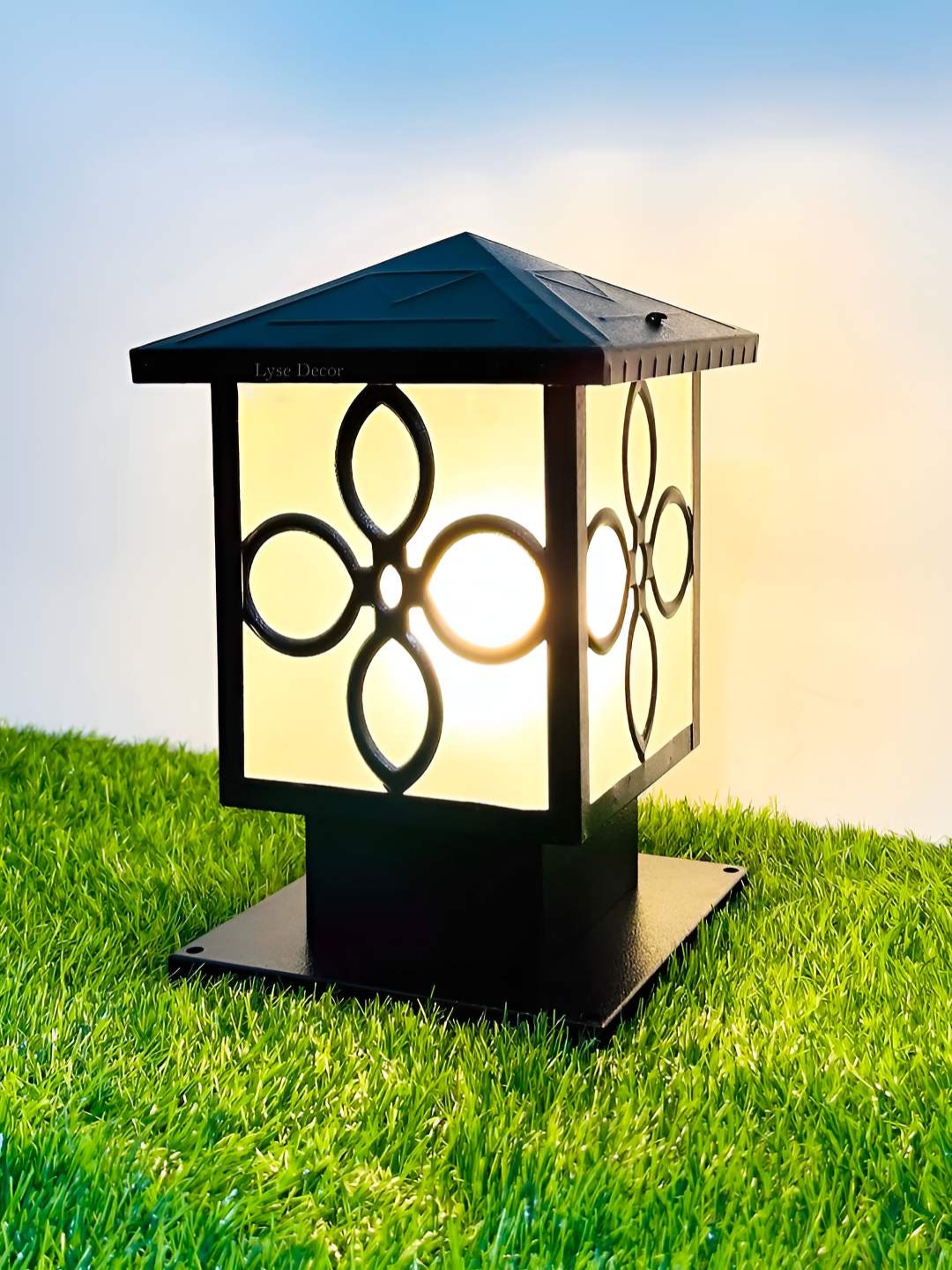 

Lyse Decor Black & White Textured Waterproof Outdoor Lamps