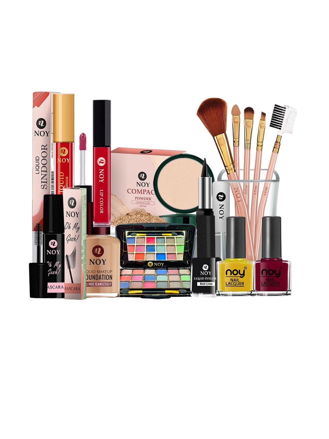 

NOY Set Of 15 Marvel Makeup Combo - Flawless Fusion For Stunning Beauty - 552, Yellow