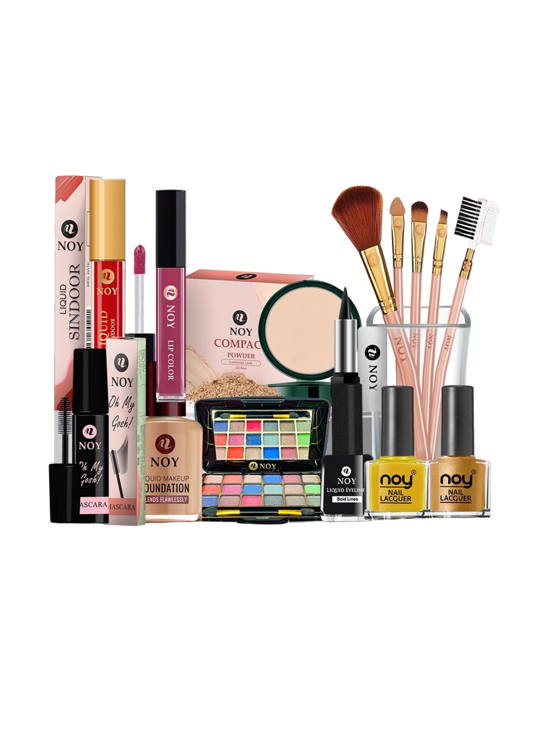 

NOY Set Of 15 Makeup Combo - Beauty Joy For Any Occasion - 578, Yellow