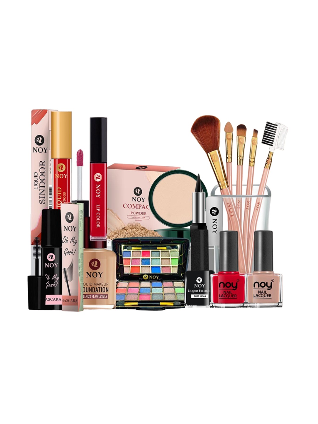 

NOY Set Of 15 Makeup Combo - Double The Beauty Joy - 776, Red