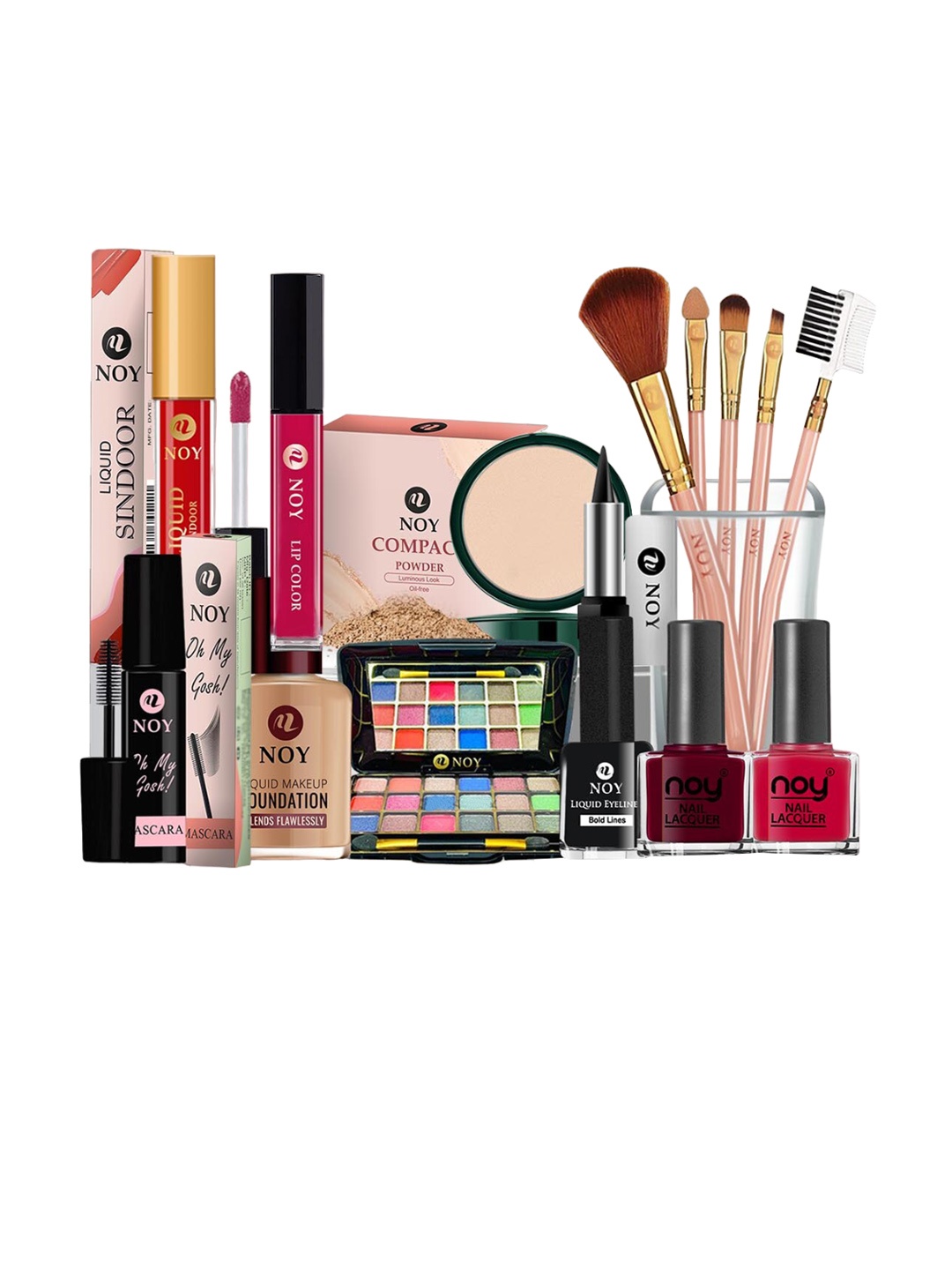 

NOY Set Of 15 Elegance Makeup Combo - Timeless Beauty - 652, Magenta
