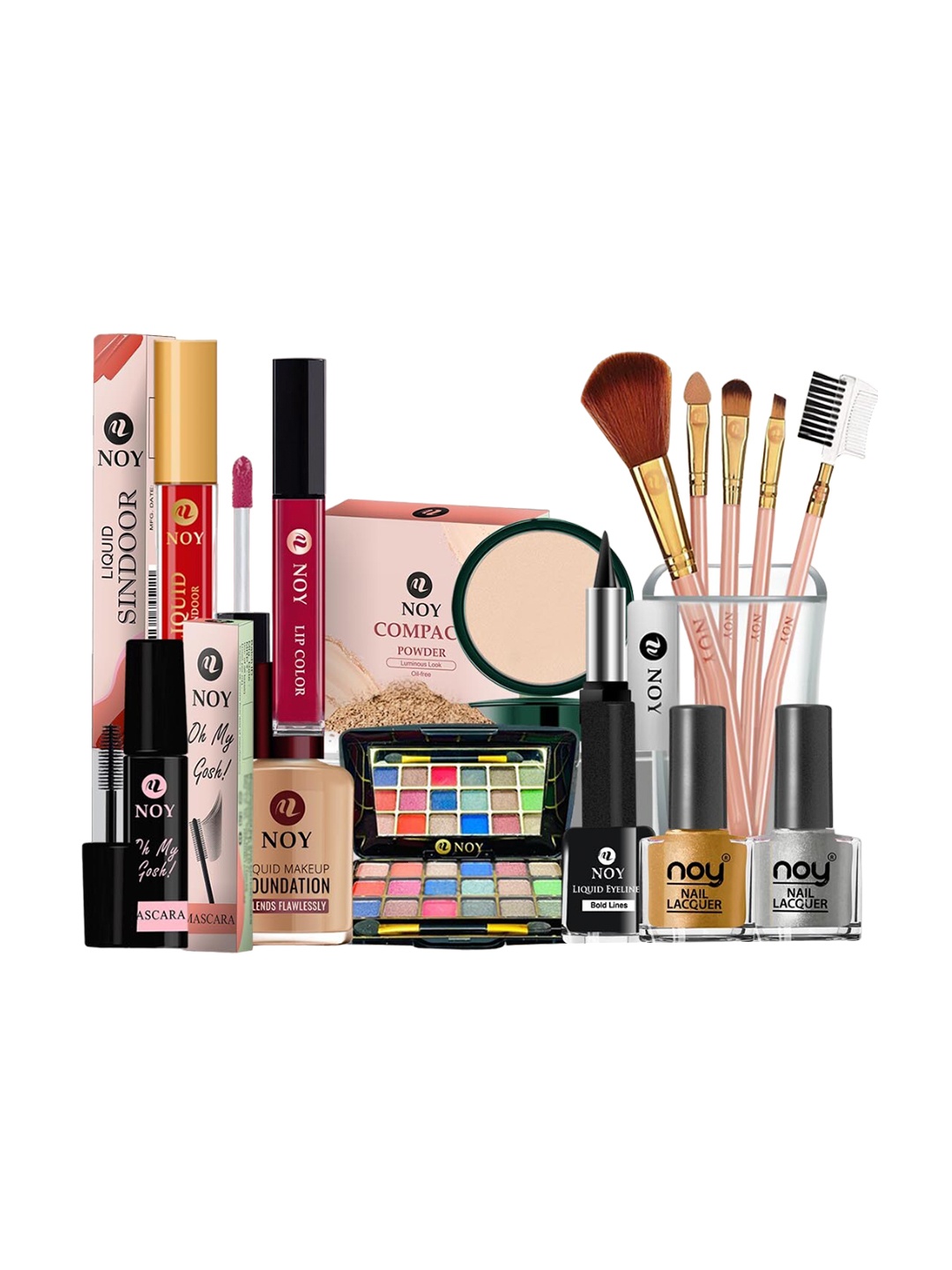 

NOY Set Of 15 Makeup Combo - Professional Glamour - No. 783, Nude
