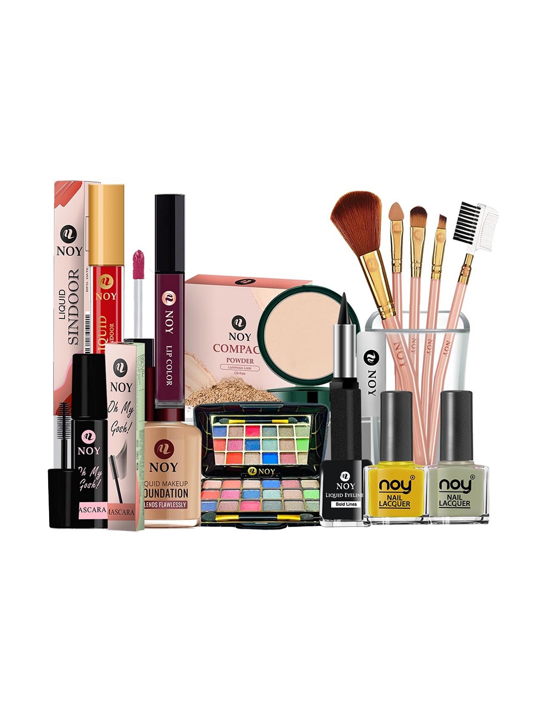 

NOY Set Of 15 Bliss Makeup Combo - Perfect Match For Flawless Looks - No. 557, Yellow