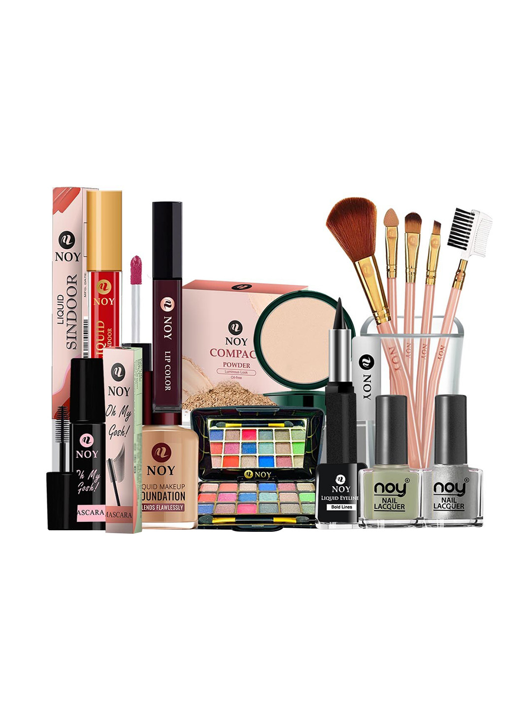 

NOY Set Of 15 Makeup Combo - Professional Glamour - No. 729, Green