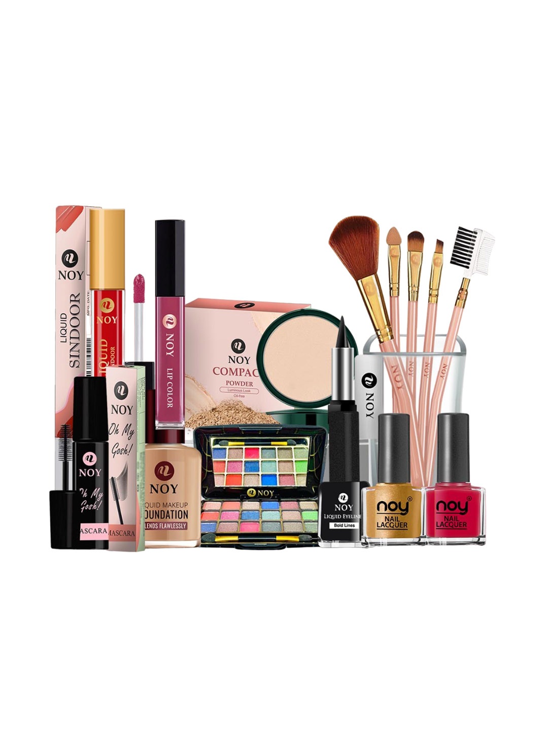 

NOY Set Of 15 Makeup Combo - Double The Beauty Joy For Any Occasion - No. 794, Magenta