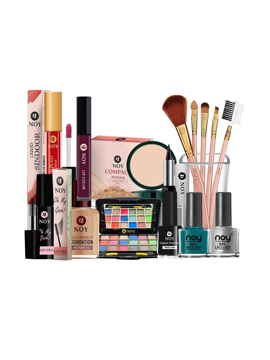 

NOY Set Of 15 Essence Makeup Combo - Weightless Beauty In Any Weather - No. 517, Red