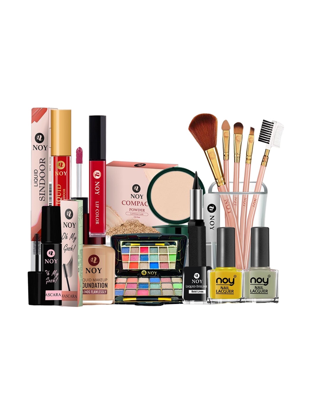 

NOY Set Of 15 Makeup Combo - Double The Beauty Joy For Any Occasion - No. 560, Yellow