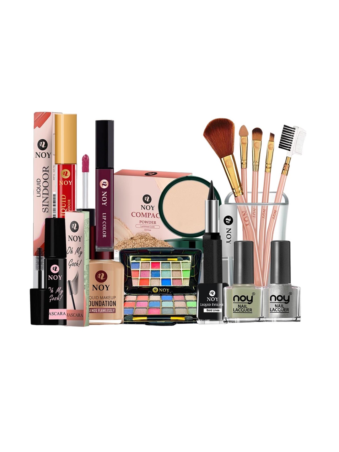 NOY 15Pcs Essence Combo- For Bridal Effortless Beauty Captured In Harmony - Combo No. 625, Green
