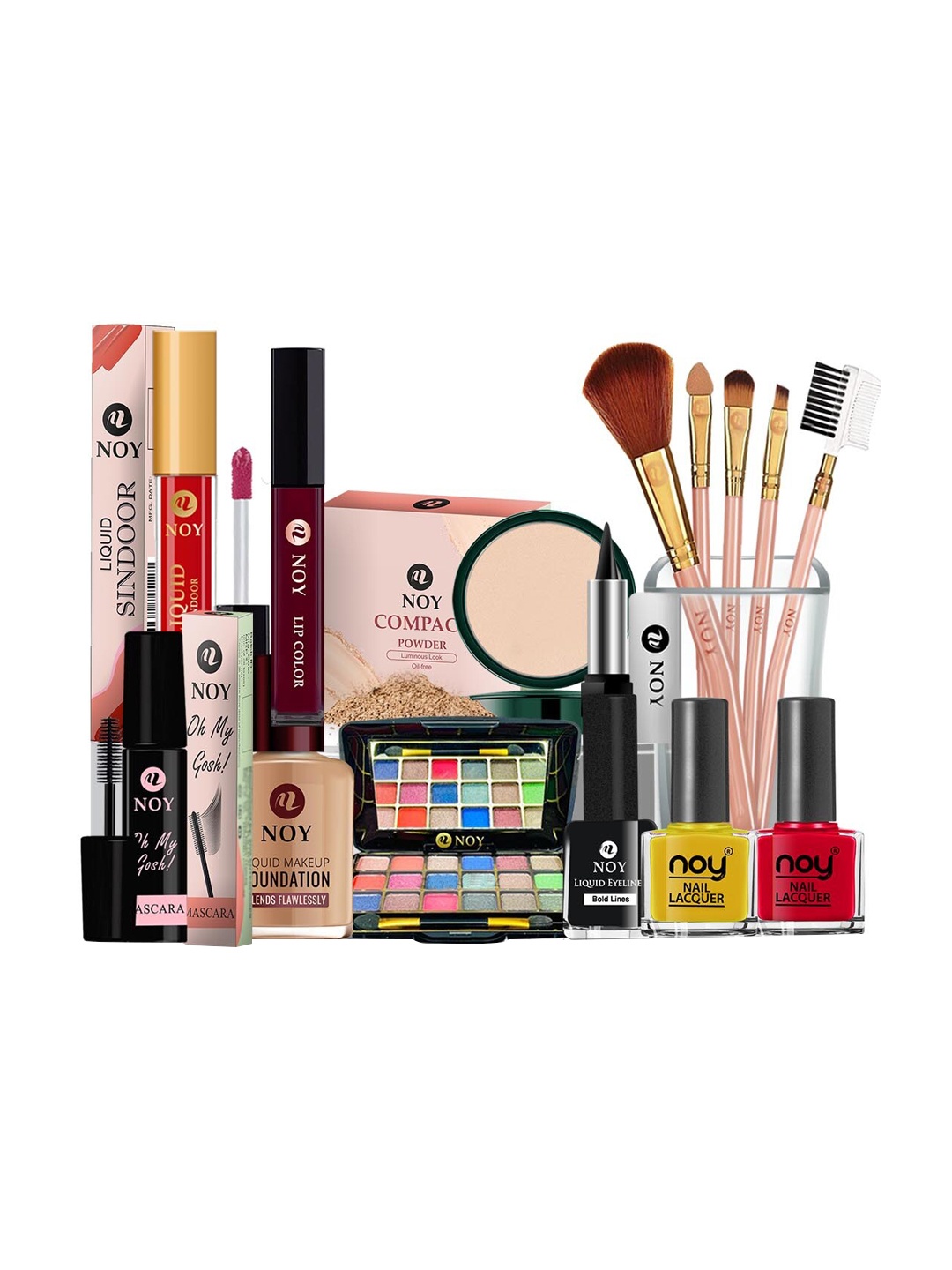 

NOY Set Of 15 Essence Makeup Combo - Weightless Beauty In Any Weather - 571, Yellow