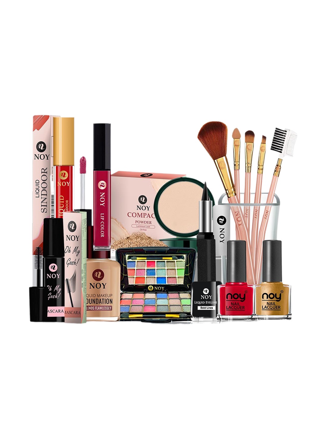 

NOY Set of 15 Make-Up Kit - Combo No. 751, Red