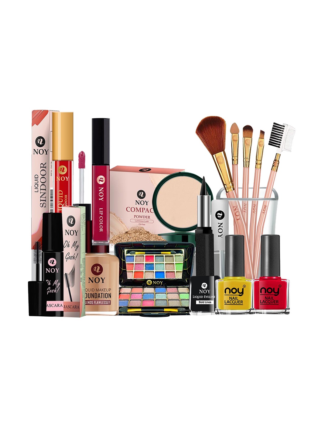 

NOY 15Pcs Professional Glamour Makeup Combo - Combo No. 567, Yellow