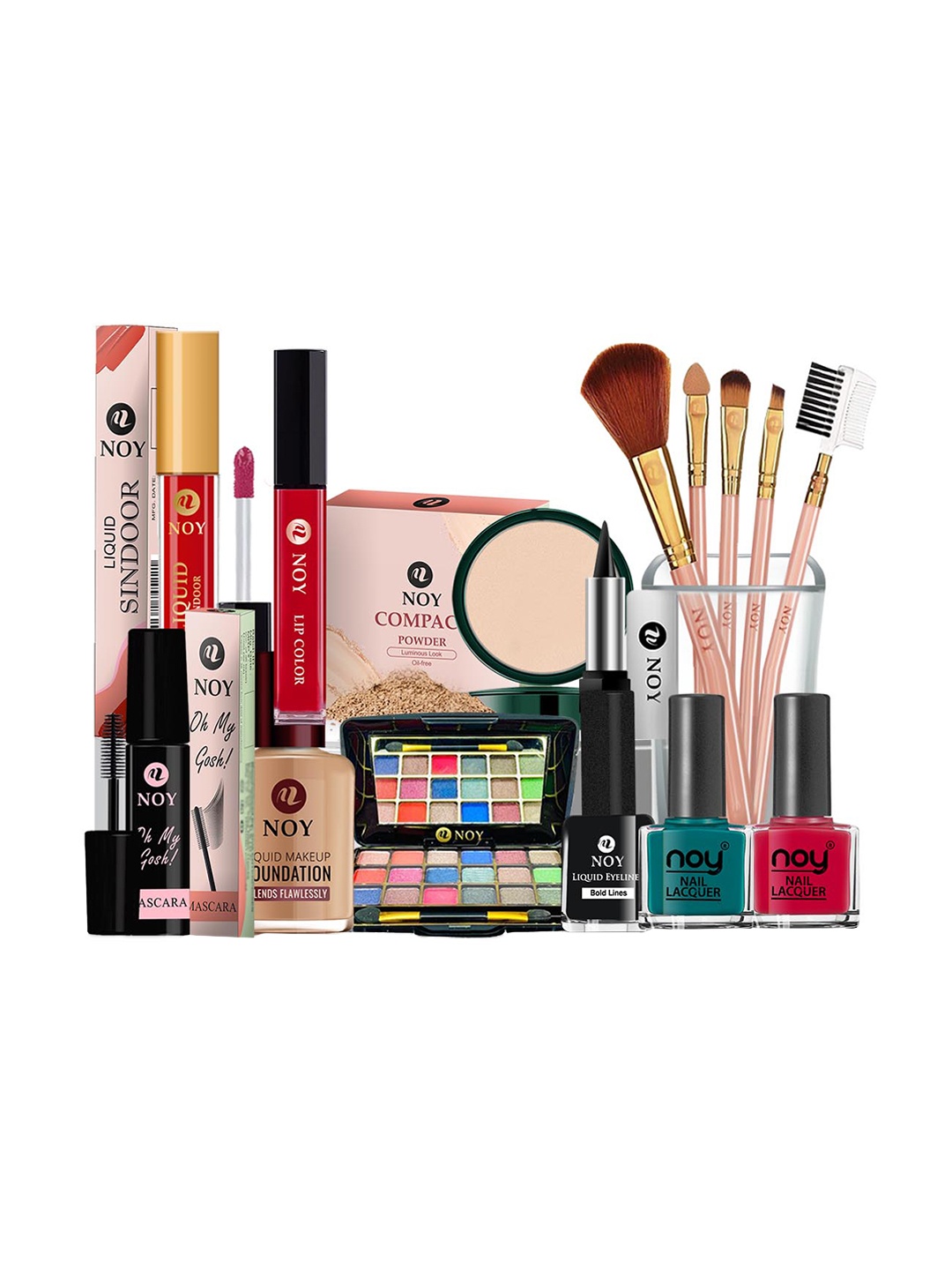 

NOY 15Pcs Essence For Ladies Effortless Beauty In Any Weather - Combo No. 528, Red
