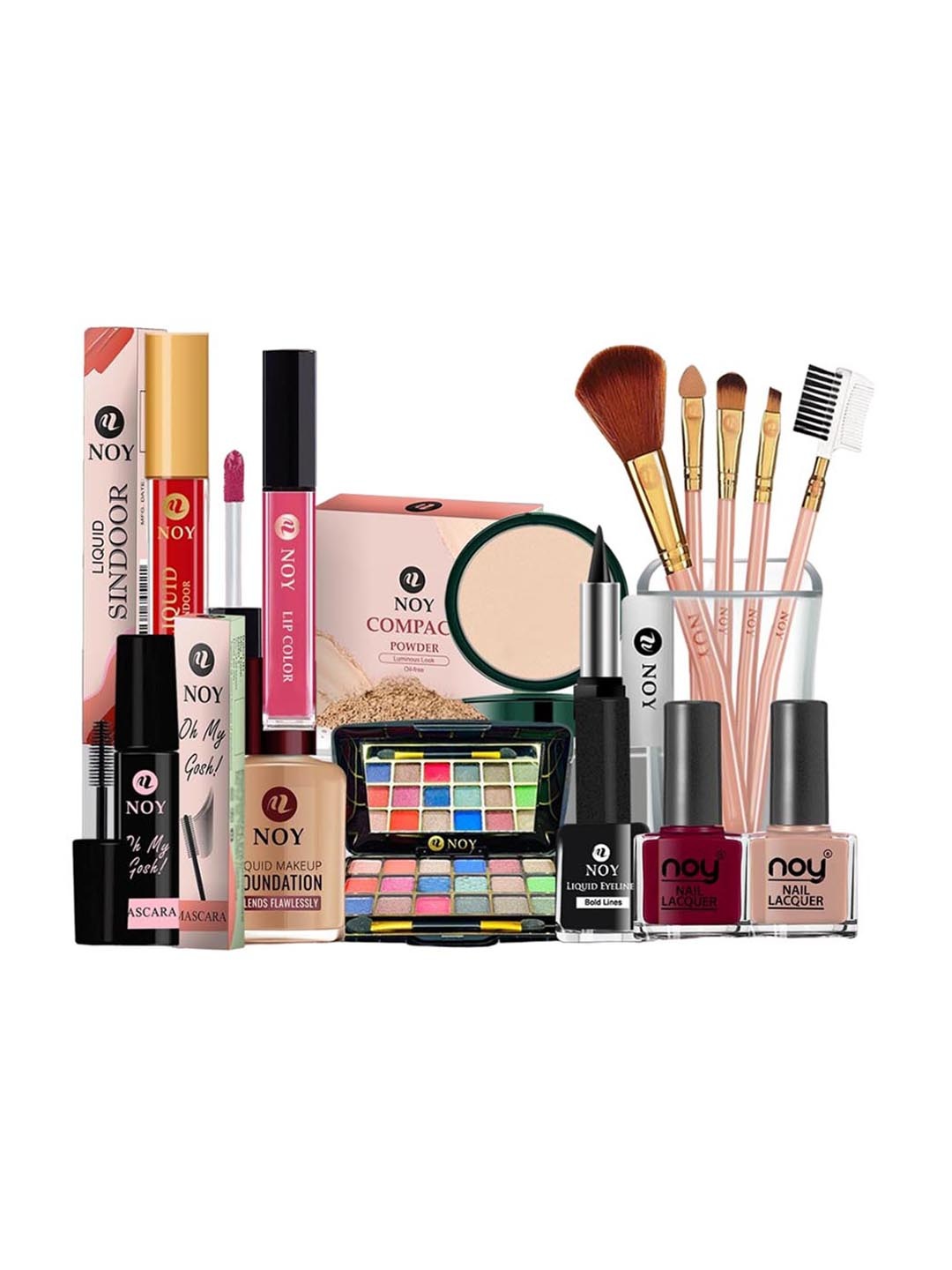 

NOY 15Pcs Captivate Makeup Combo- For Any Festival - Combo No. 702, Nude