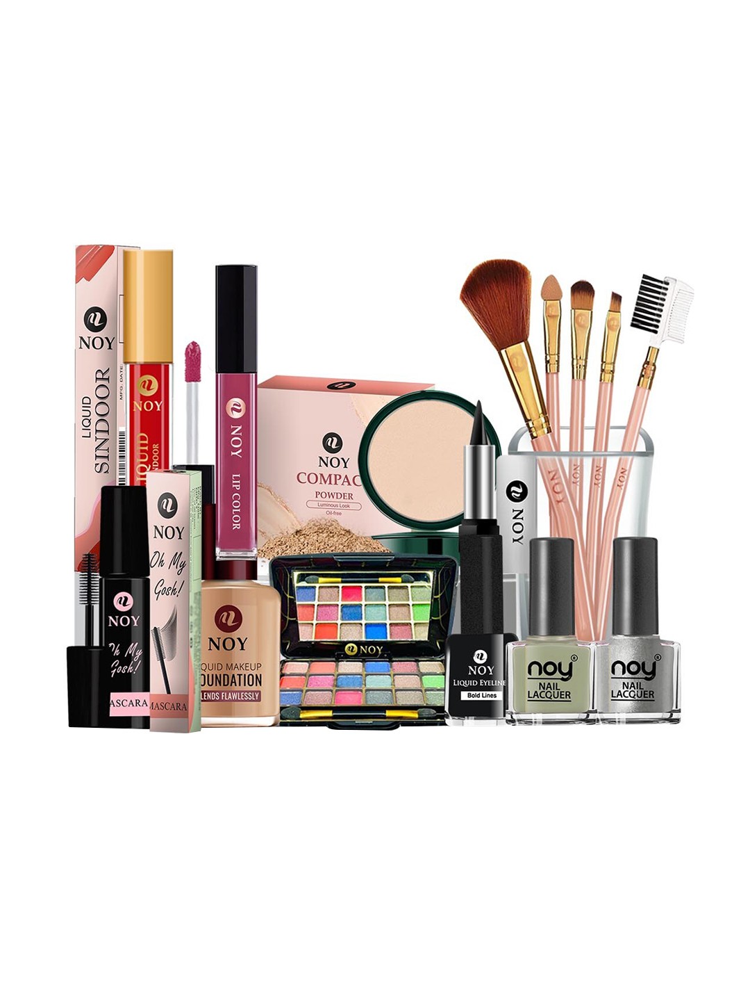 

NOY 15Pcs Your Must-Have Pair Makeup Combo- For Gorgeous Results - Combo No. 730, Green