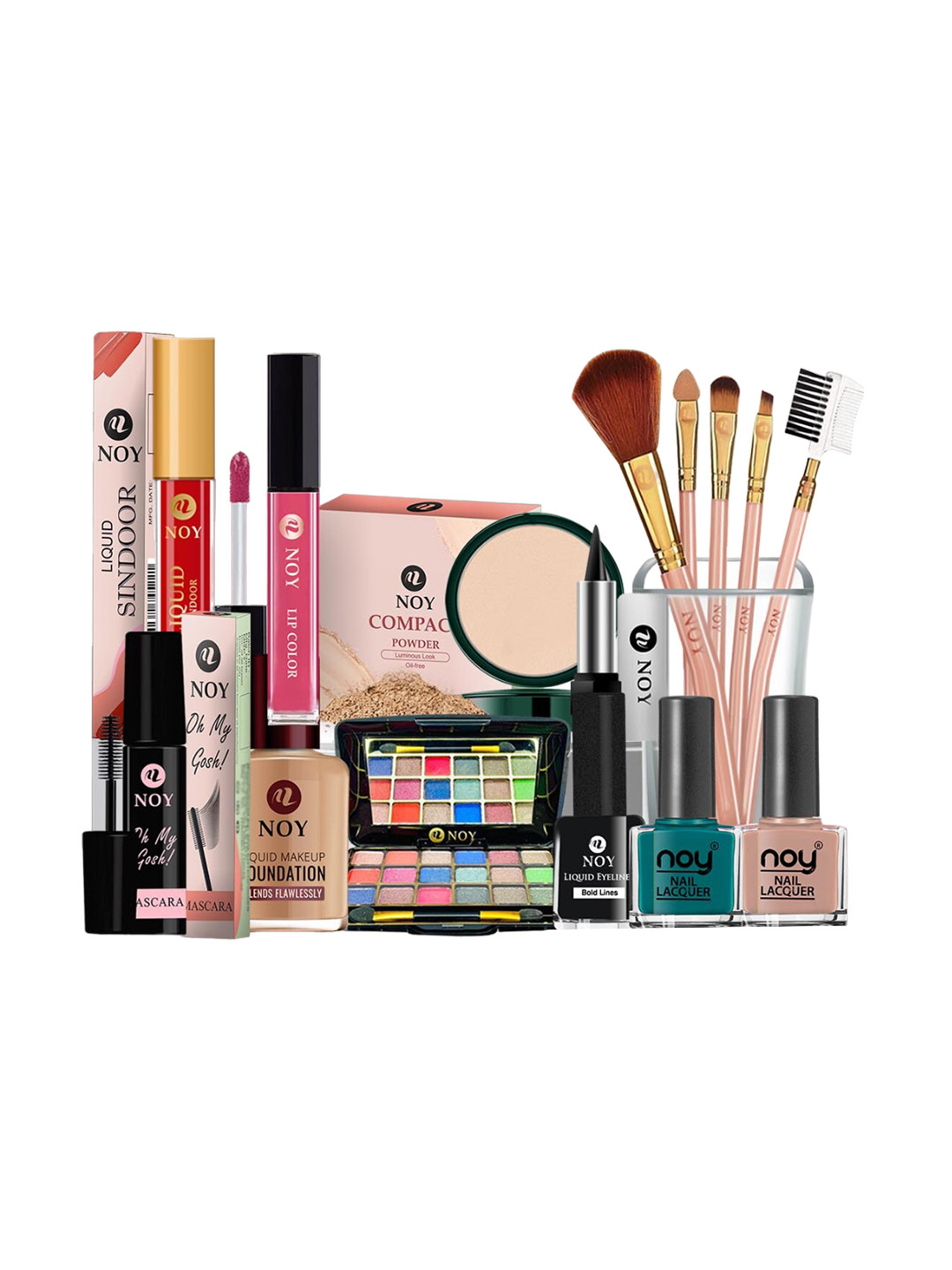 

NOY 15Pcs Marvel Flawless Fusion For Stunning Beauty - Combo No. 534, Red