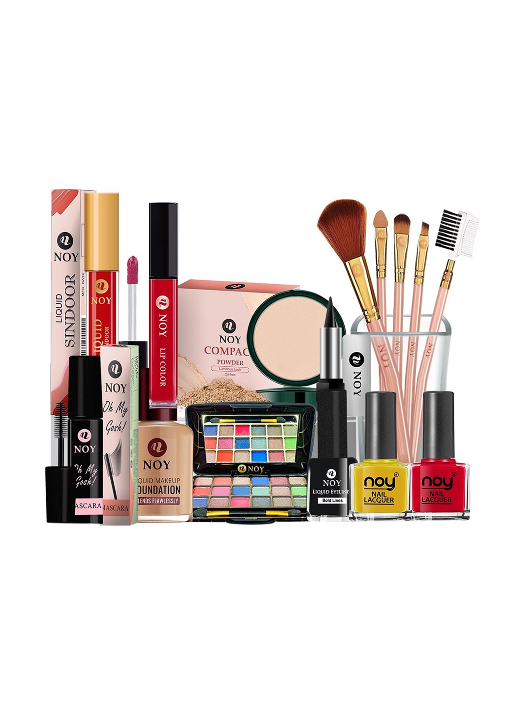 

NOY 15Pcs All In One Makeup Combo- For Gorgeous Results - Combo No. 694, Yellow