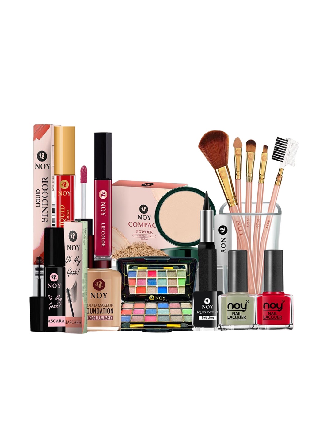 

NOY 15Pcs Professional Glamour Makeup Combo - Combo No. 683, Green