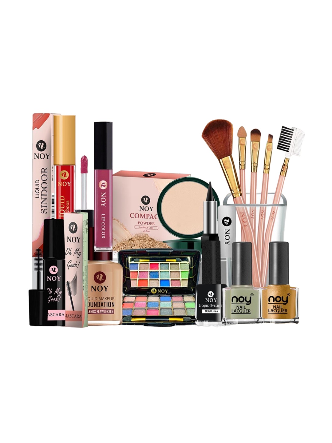 

NOY Set Of 15 Makeup Combo - Double The Beauty Joy For Any Occasion - No. 722, Multi