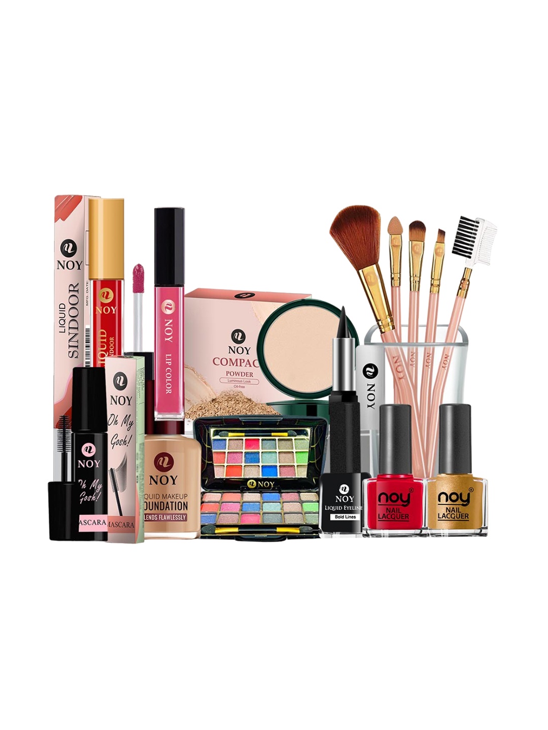 

NOY Set Of 15 Marvel Makeup Combo - Flawless Fusion For Stunning Beauty - No. 750, Red