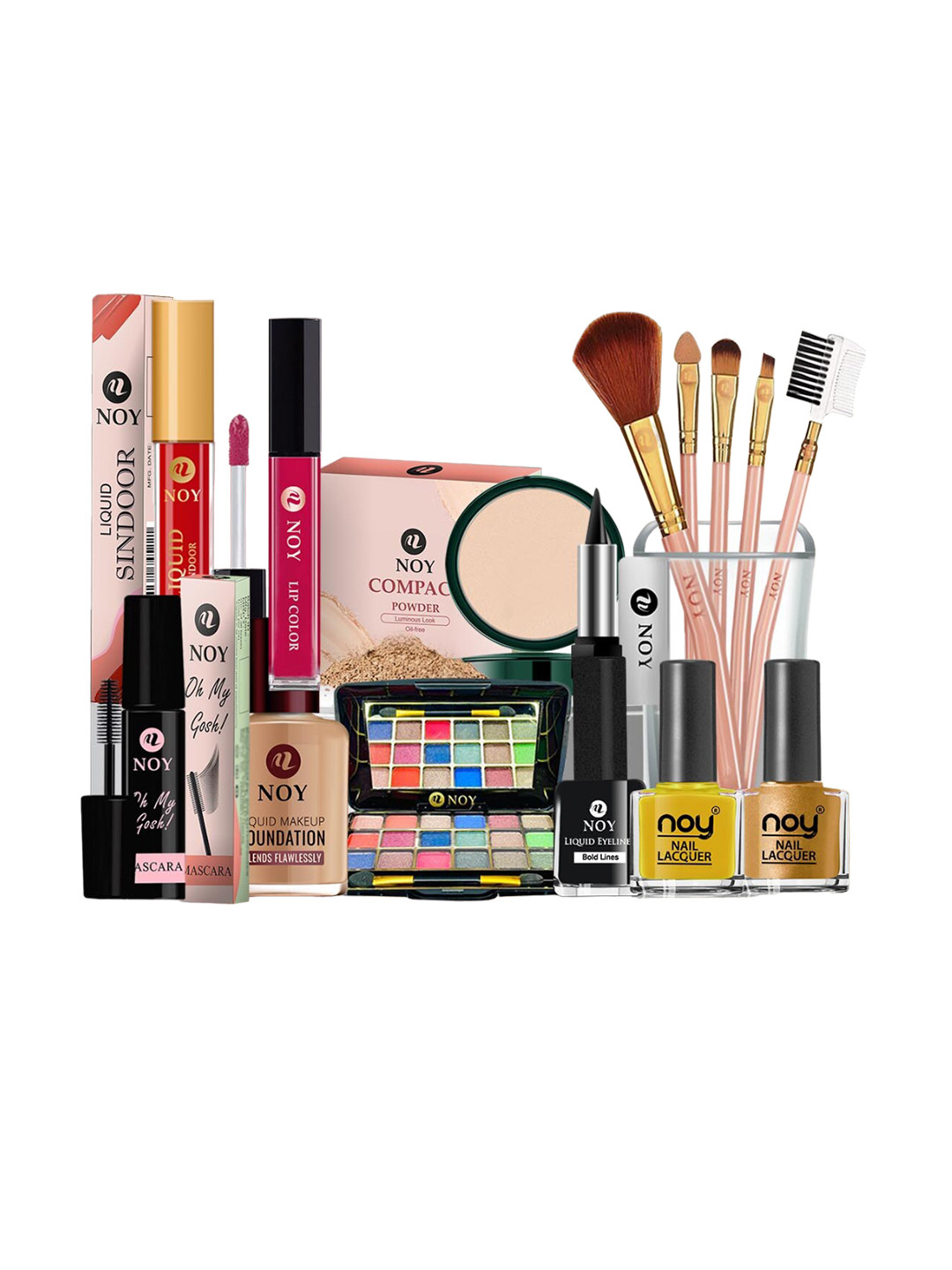 

NOY Set Of 15 Elegance Makeup Combo - Timeless Beauty - No. 580, Yellow