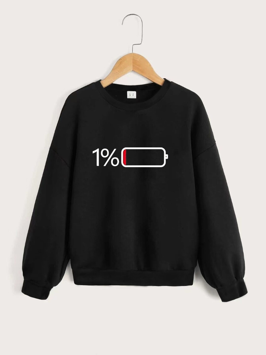 

StyleCast Boys Black Graphic Printed Pullover Sweatshirt