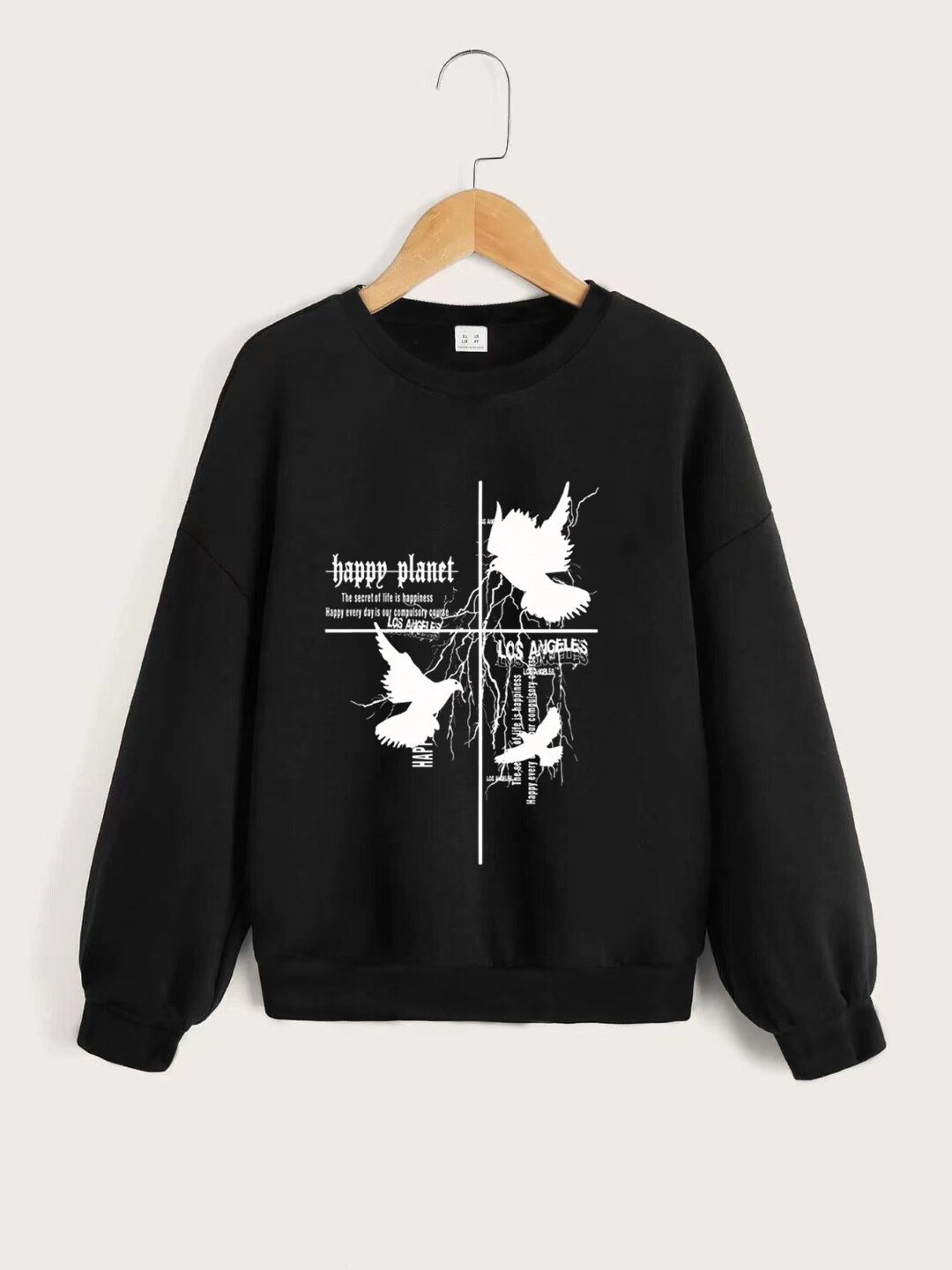 

StyleCast Boys Black Graphic Printed Hooded Sweatshirt