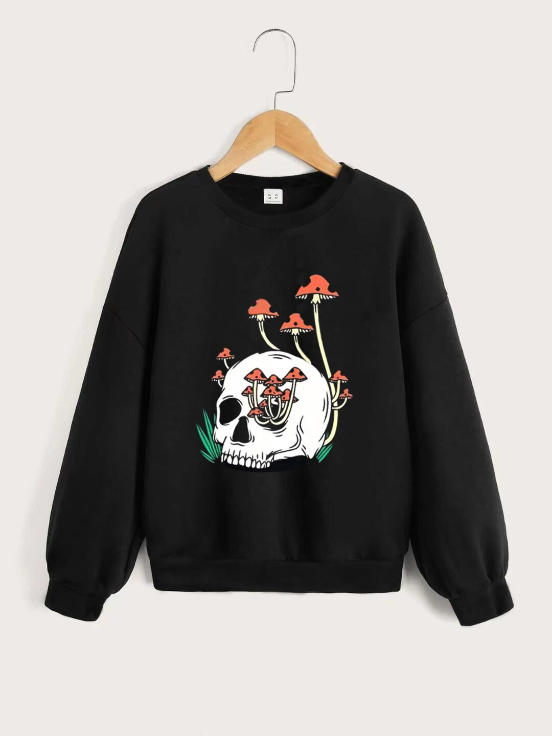 

StyleCast Boys Black Graphic Printed Pullover Sweatshirt