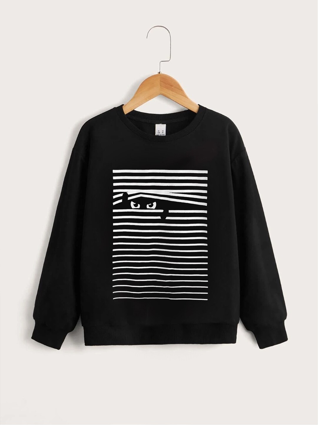 

StyleCast Boys Black & White Graphic Printed Sweatshirt