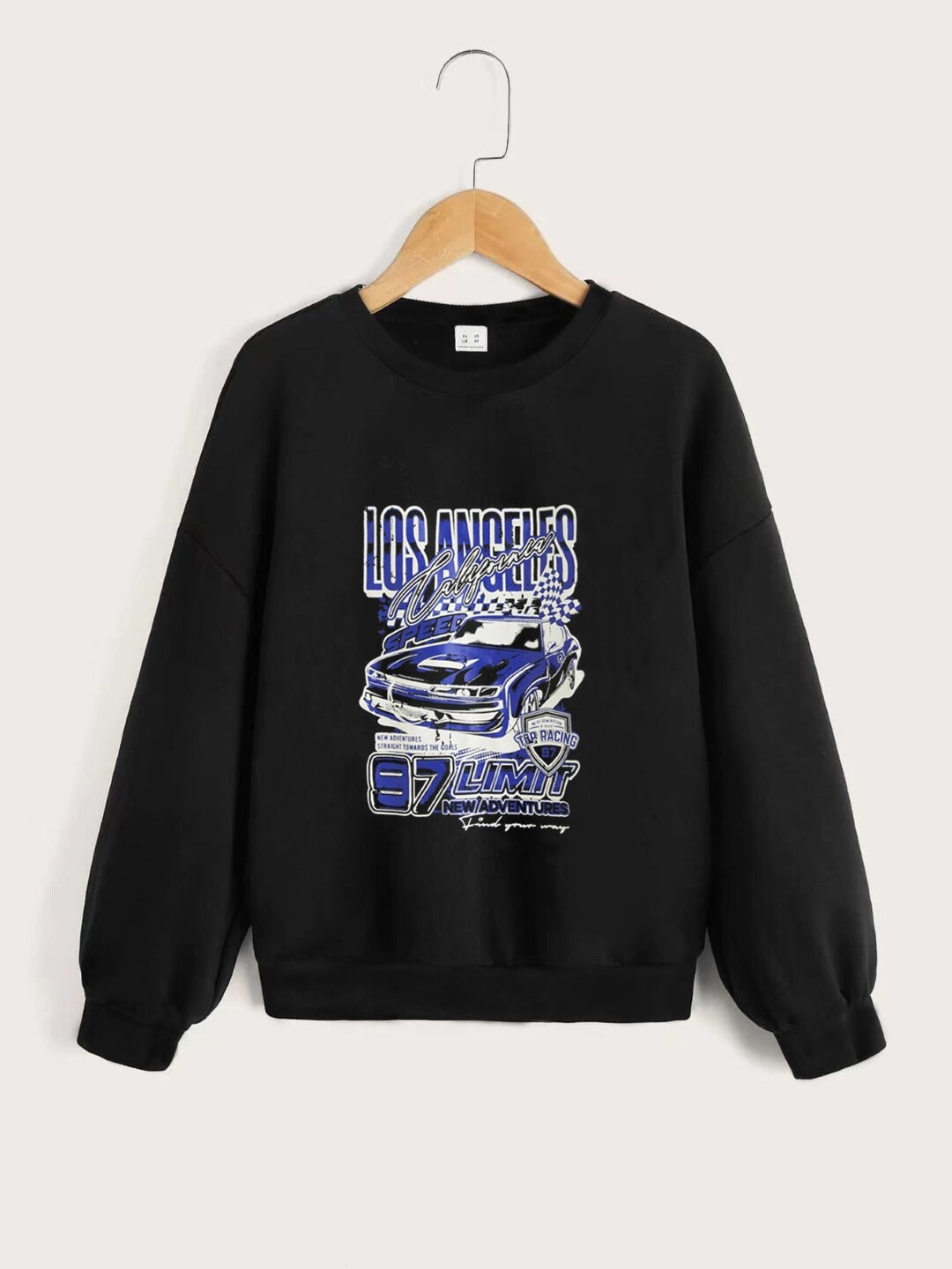 

StyleCast Boys Black Graphic Printed Hooded Sweatshirt