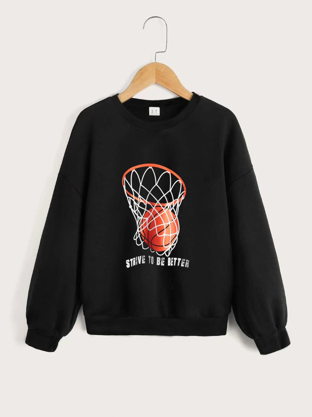 

StyleCast Black Boys Graphic Printed Long Sleeves Pullover