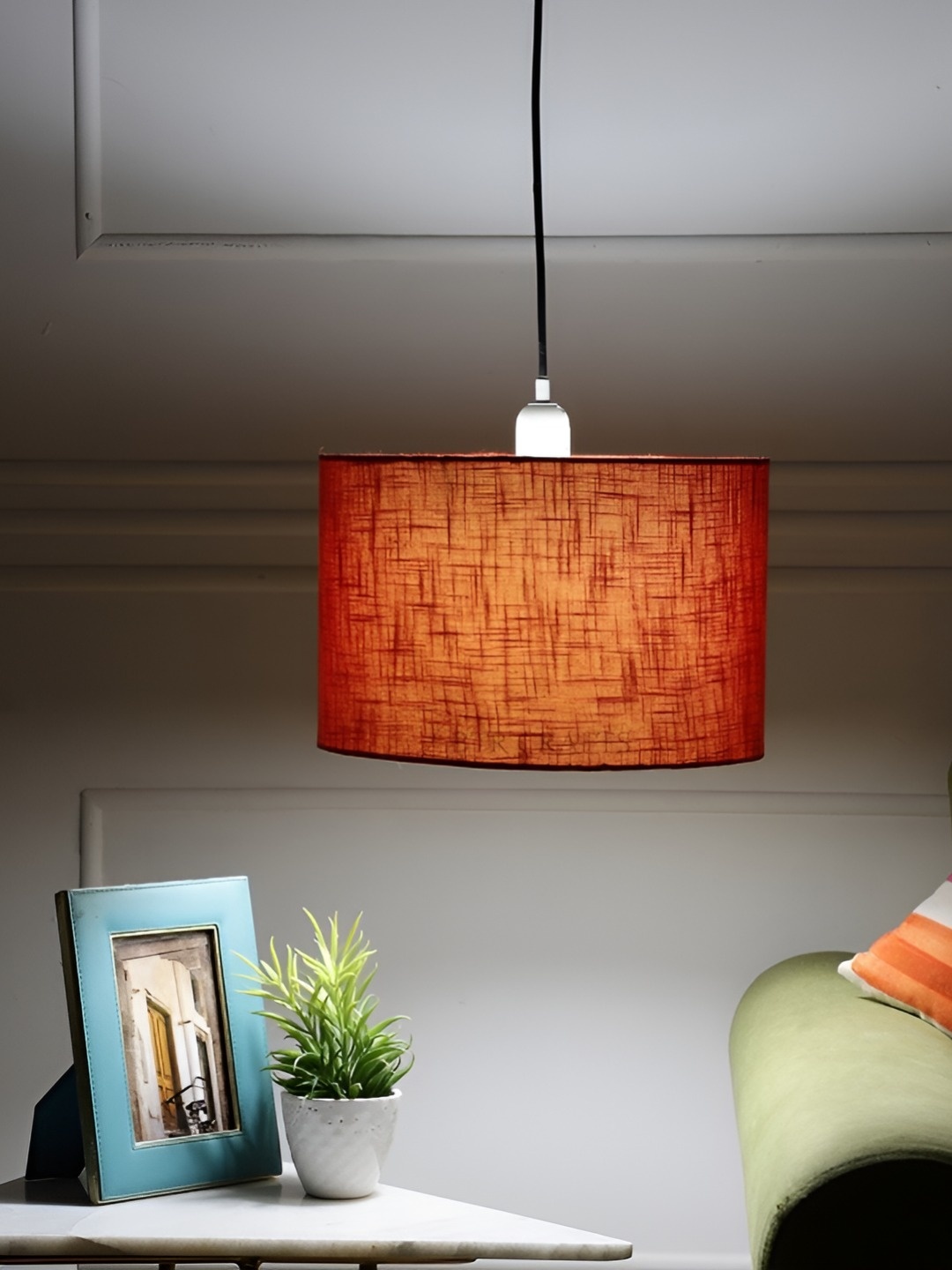 

BTR CRAFTS Red Spherical Ceiling Lamp