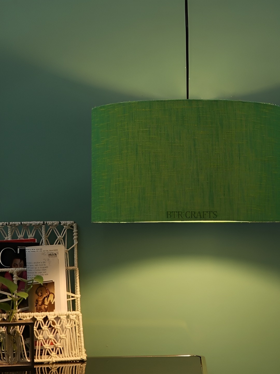 

BTR CRAFTS Green Spherical Ceiling Lamp