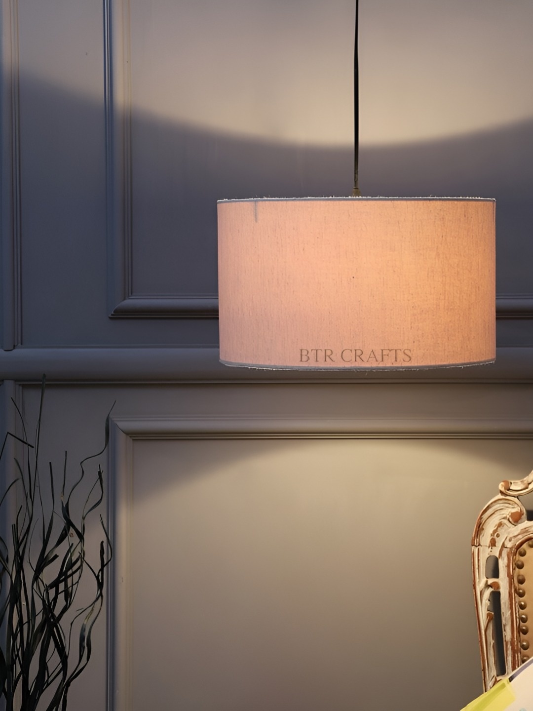

BTR CRAFTS Off White Spherical Ceiling Lamp