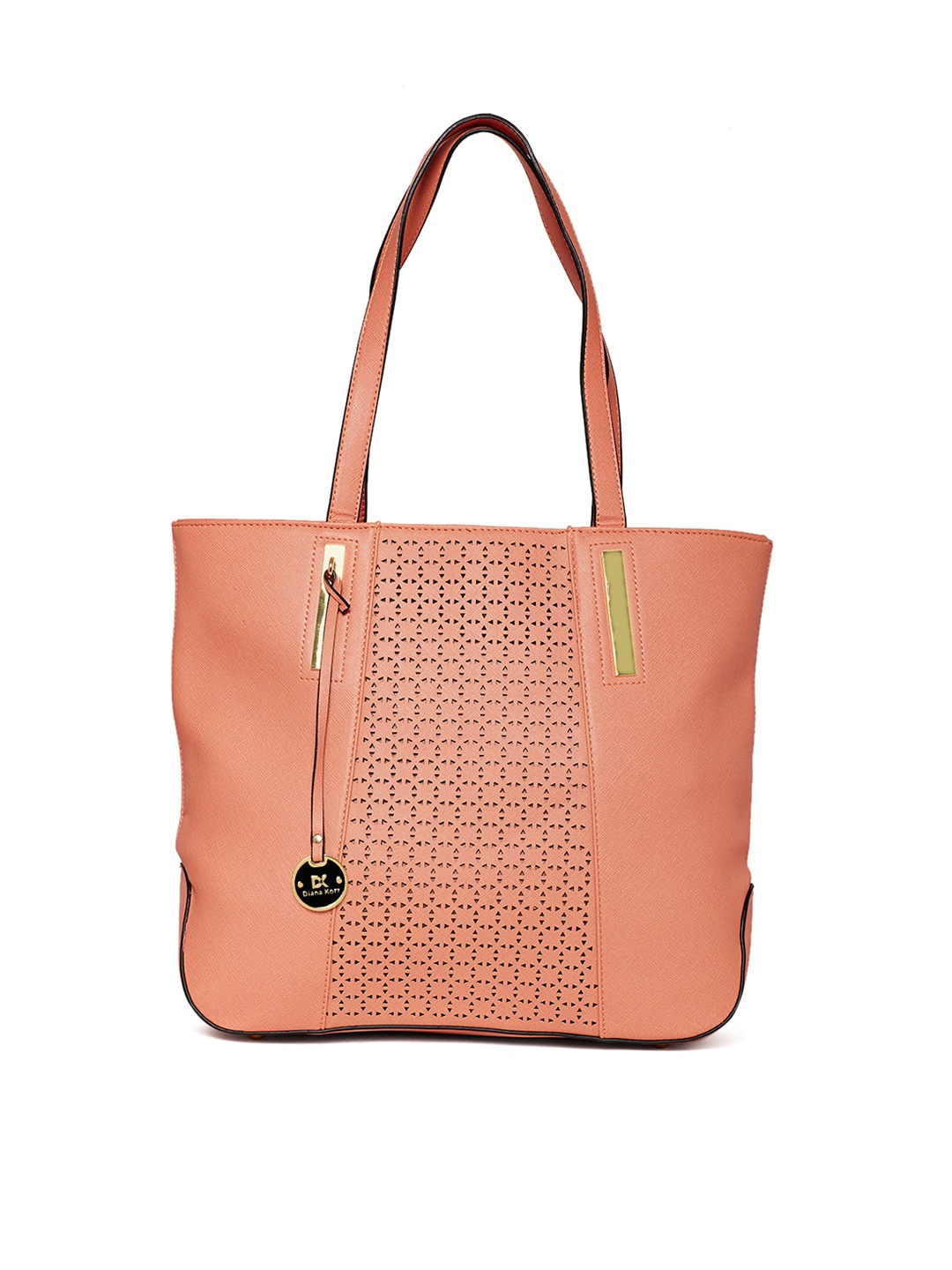 

Diana Korr Women Peach-Coloured Solid Shoulder Bag